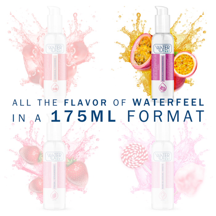 WATERFEEL - LUBRICANTE BASE AGUA FRUTA DE LA PASIÓN 175 ML - CandyHot - Foto 2