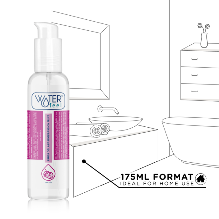 WATERFEEL - LUBRICANTE BASE AGUA FRUTA DE LA PASIÓN 175 ML - CandyHot - Foto 5
