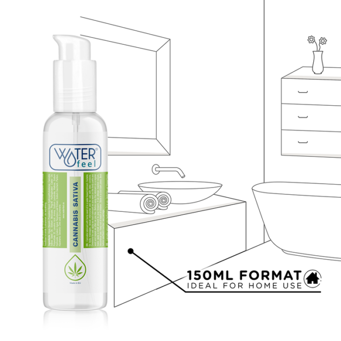 WATERFEEL - LUBRICANTE CANNABIS 150 ML - CandyHot - Foto 5