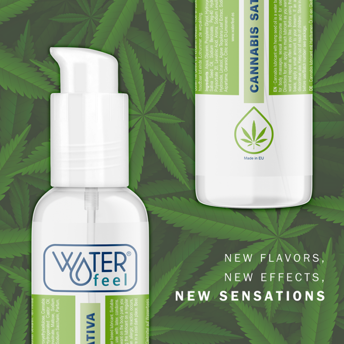 WATERFEEL - LUBRICANTE CANNABIS 150 ML - CandyHot - Foto 6