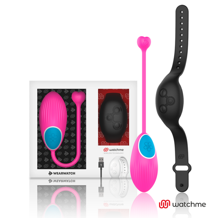 WEARWATCH - HUEVO CONTROL REMOTO TECHNOLOGY WATCHME FUCSIA / AZABACHE - CandyHot - Foto 1