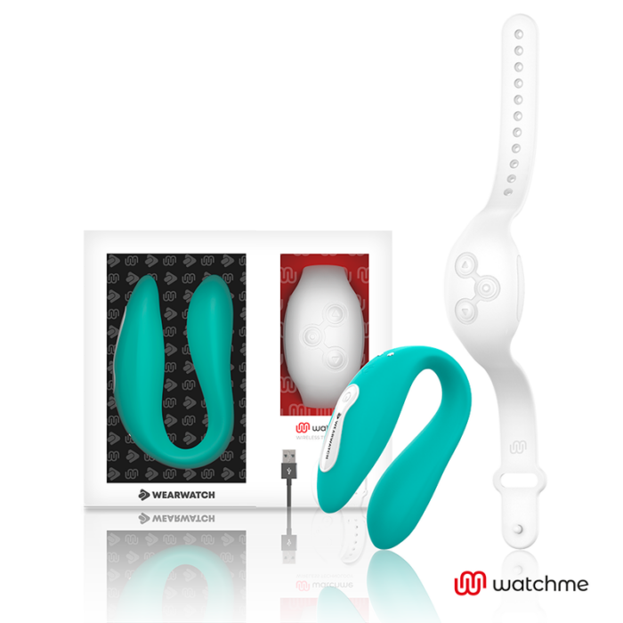 WEARWATCH - VIBRADOR DUAL TECHNOLOGY WATCHME AGUA MARINA / NÍVEO - CandyHot - Foto 1
