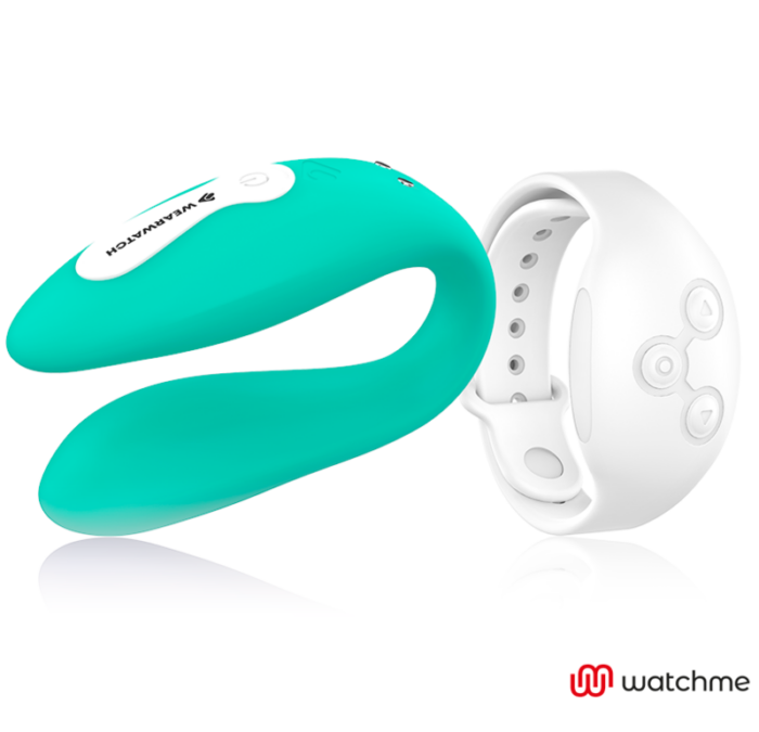 WEARWATCH - VIBRADOR DUAL TECHNOLOGY WATCHME AGUA MARINA / NÍVEO - CandyHot - Foto 2