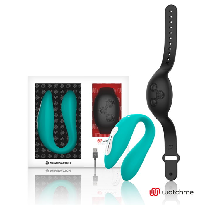 WEARWATCH - VIBRADOR DUAL TECHNOLOGY WATCHME AGUAMARINA / AZABACHE - CandyHot - Foto 1