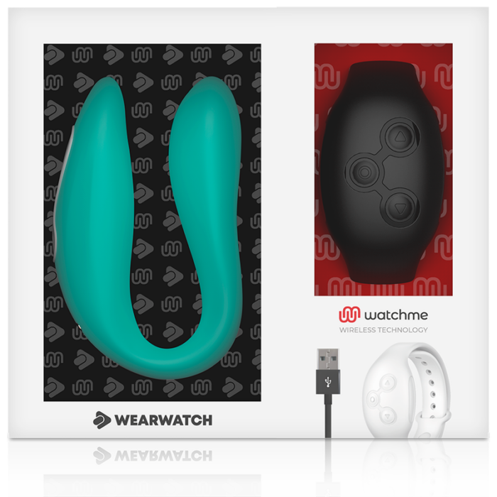 WEARWATCH - VIBRADOR DUAL TECHNOLOGY WATCHME AGUAMARINA / AZABACHE - CandyHot - Foto 5