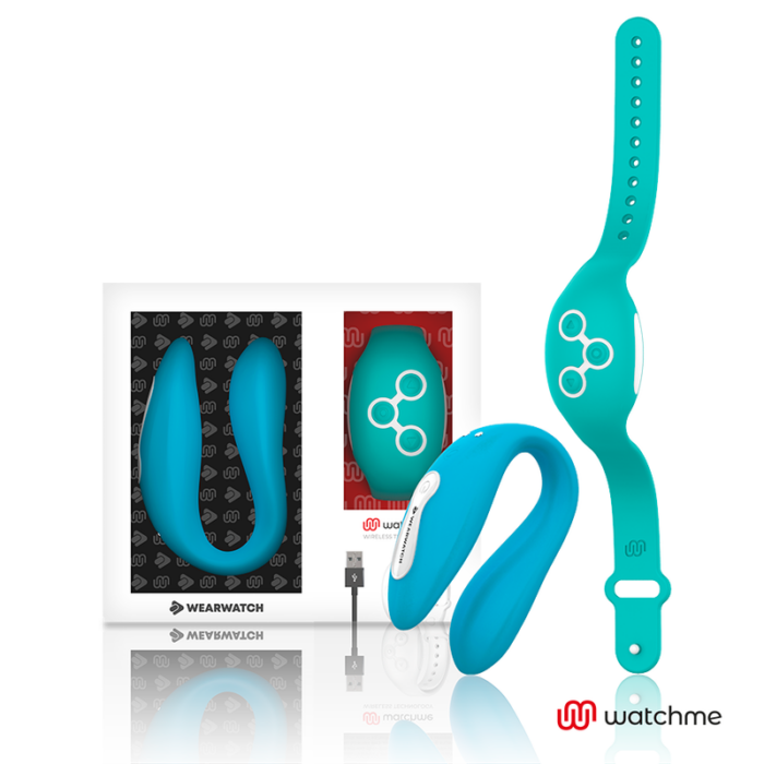 WEARWATCH - VIBRADOR DUAL TECHNOLOGY WATCHME AÑIL /AGUA MARINA - CandyHot - Foto 1