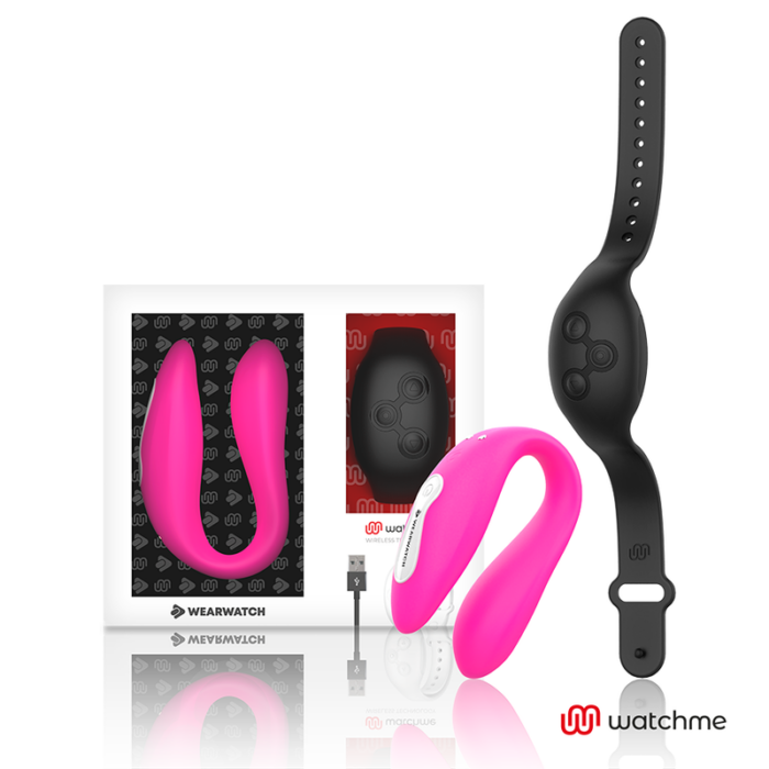 WEARWATCH - VIBRADOR DUAL TECHNOLOGY WATCHME FUCSIA /AZABACHE - CandyHot - Foto 1