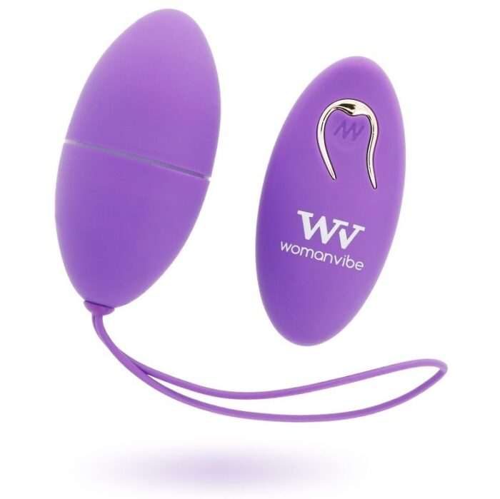 WOMANVIBE - ALSAN HUEVO CONTROL REMOTO NEGRO SILICONA PURPLE - CandyHot - Foto 1