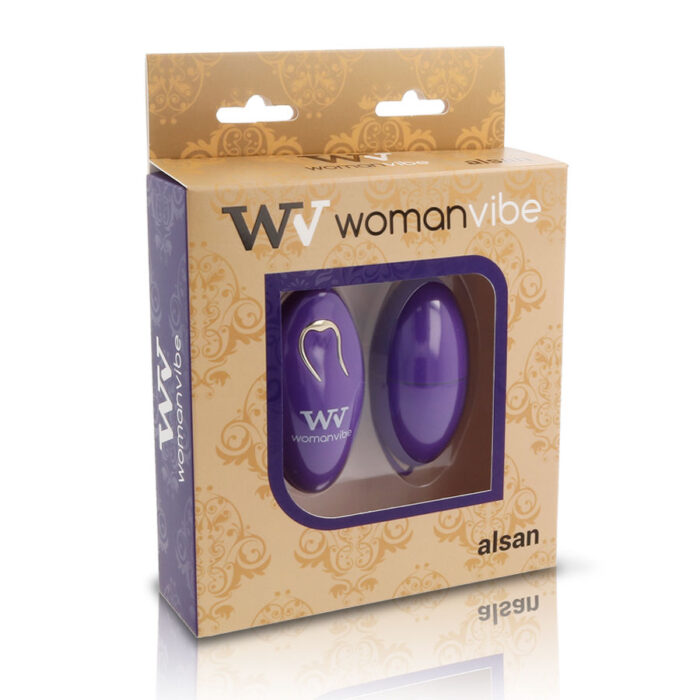 WOMANVIBE - ALSAN HUEVO CONTROL REMOTO NEGRO SILICONA PURPLE - CandyHot - Foto 2