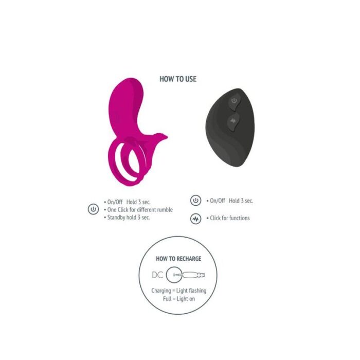 XOCOON - ANILLO VIBRADOR PARA PAREJAS FUCSIA - CandyHot - Foto 4