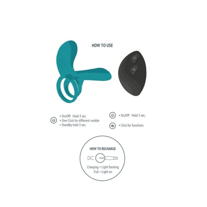 XOCOON - ANILLO VIBRADOR PARA PAREJAS VERDE - CandyHot - Foto 4