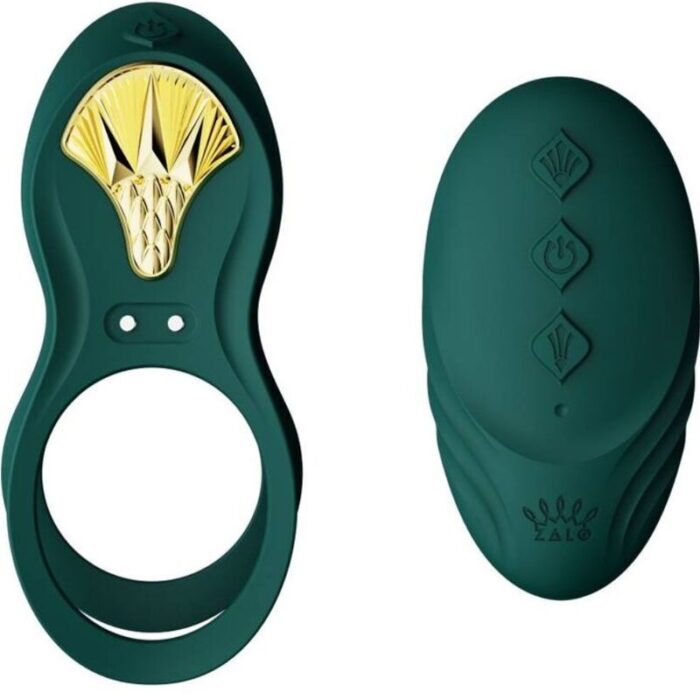 ZALO - BAYEK ANILLO VIBRADOR CONTROL REMOTO PAREJAS VERDE - CandyHot - Foto 1