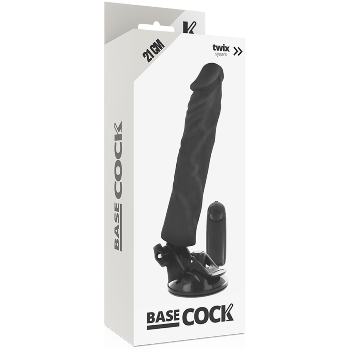 BASECOCK - VIBRADOR REALÍSTICO CONTROL REMOTO NEGRO 21 CM -O- 4 CM - CandyHot - Foto 4