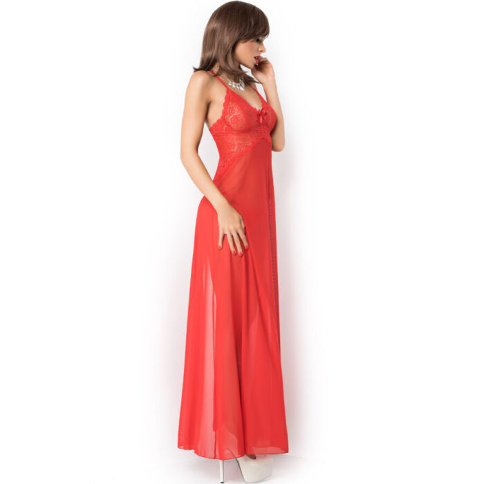 CHILIROSE - CR 3883 BABYDOLL LARGO ROJO L/XL - CandyHot - Foto 3