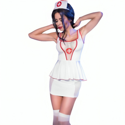 CHILIROSE - CR 4160 DISFRAZ ENFERMERA TOP & FALDA L/XL - CandyHot - Foto 1