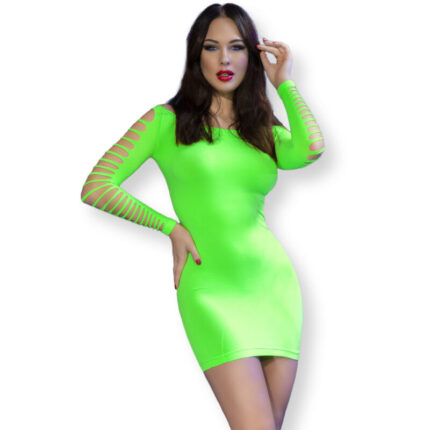 CHILIROSE - CR 4617 VESTIDO VERDE S/M - CandyHot - Foto 1