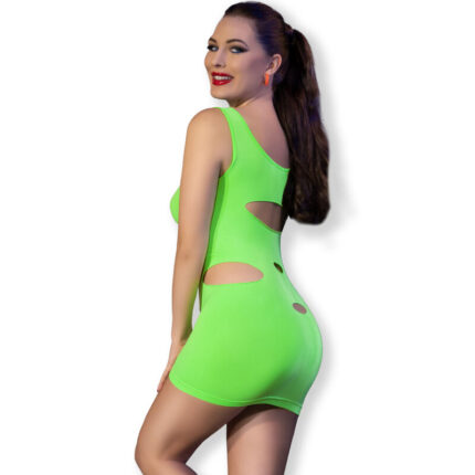 CHILIROSE - CR 4621 VESTIDO VERDE S/M - CandyHot - Foto 2