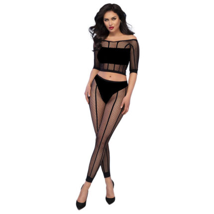 CHILIROSE - CR 4647 TOP & LEGGINS NEGRO S/M - CandyHot - Foto 1