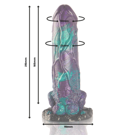 EPIC - BASILISK DILDO DOBLE PLACER ESCAMOSO TAMAÑO GRANDE - CandyHot - Foto 2