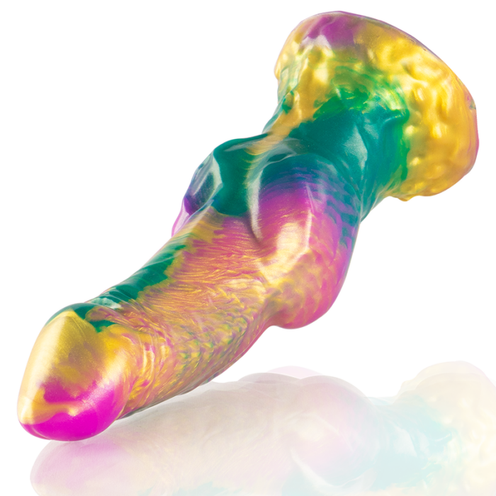 EPIC - IRIS DILDO CON TESTÍCULOS ARCOÍRIS DE PLACER - CandyHot - Foto 3