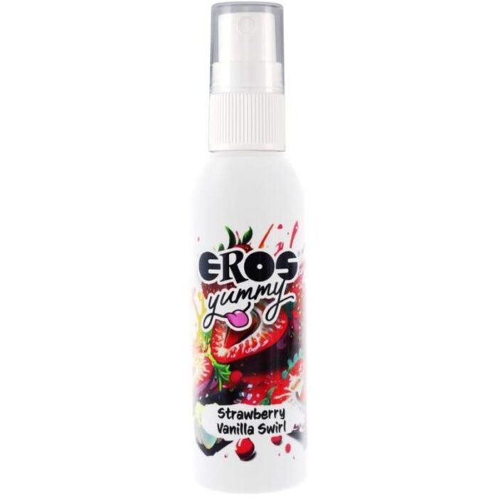 EROS - YUMMY SPRAY CORPORAL STRAWBERRY VAINILLA SWIRL 50 ML - CandyHot - Foto 1