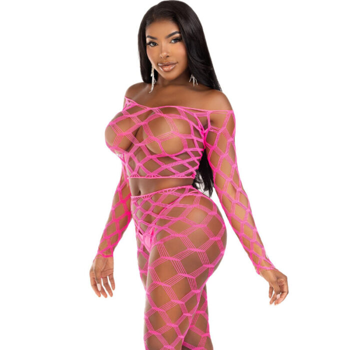 LEG AVENUE - TOP & LEGGINS HARDCORE FUCSIA - CandyHot - Foto 5