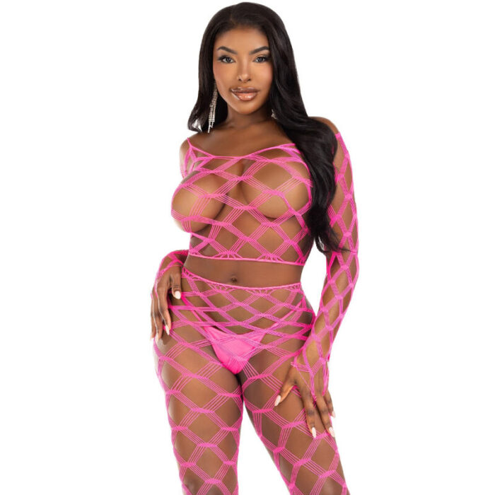LEG AVENUE - TOP & LEGGINS HARDCORE FUCSIA - CandyHot - Foto 1