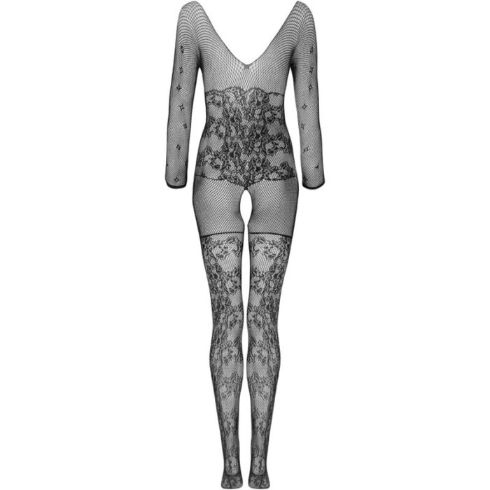 LIVCO CORSETTI FASHION - CELDON BODYSTOCKING CROTCHLESS NEGRO TALLA ÚNICA - CandyHot - Foto 3