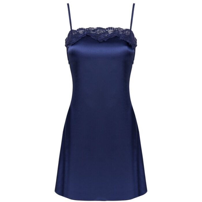 LIVCO CORSETTI FASHION - JACQUELINE LC 90249 BATA + CAMISA + PANTY AZUL MARINO L/XL - CandyHot - Foto 6