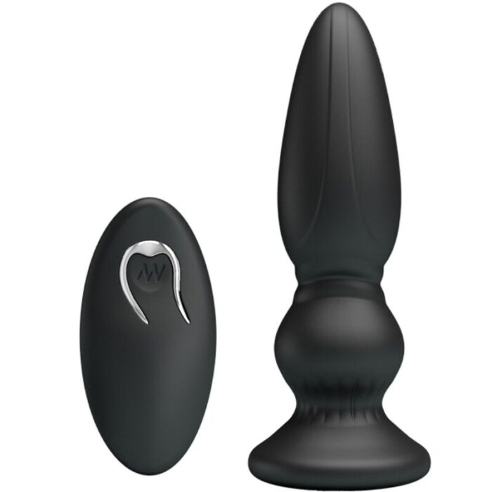 MR PLAY - VIBRADOR POTENTE CONTROL REMOTO ANAL PLUG NEGRO - CandyHot - Foto 2