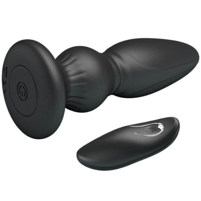 MR PLAY - VIBRADOR POTENTE CONTROL REMOTO ANAL PLUG NEGRO - CandyHot - Foto 3