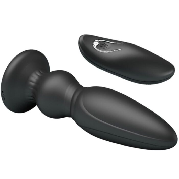 MR PLAY - VIBRADOR POTENTE CONTROL REMOTO ANAL PLUG NEGRO - CandyHot - Foto 4