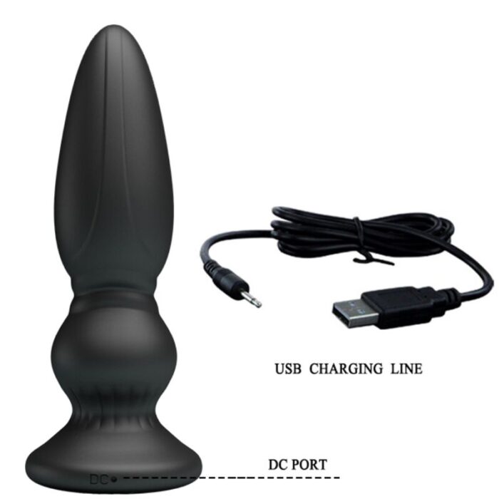 MR PLAY - VIBRADOR POTENTE CONTROL REMOTO ANAL PLUG NEGRO - CandyHot - Foto 6