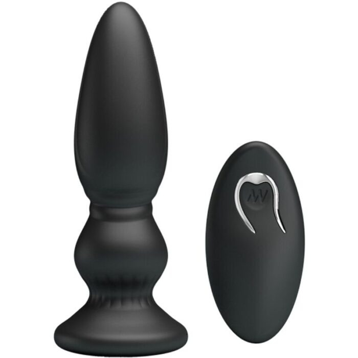 MR PLAY - VIBRADOR POTENTE CONTROL REMOTO ANAL PLUG NEGRO - CandyHot - Foto 1