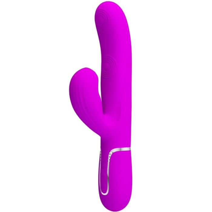 PRETTY LOVE - PERLITA VIBRADOR PUNTO G 3 EN 1 MULTIFUNCIÓN VIOETA - CandyHot - Foto 1