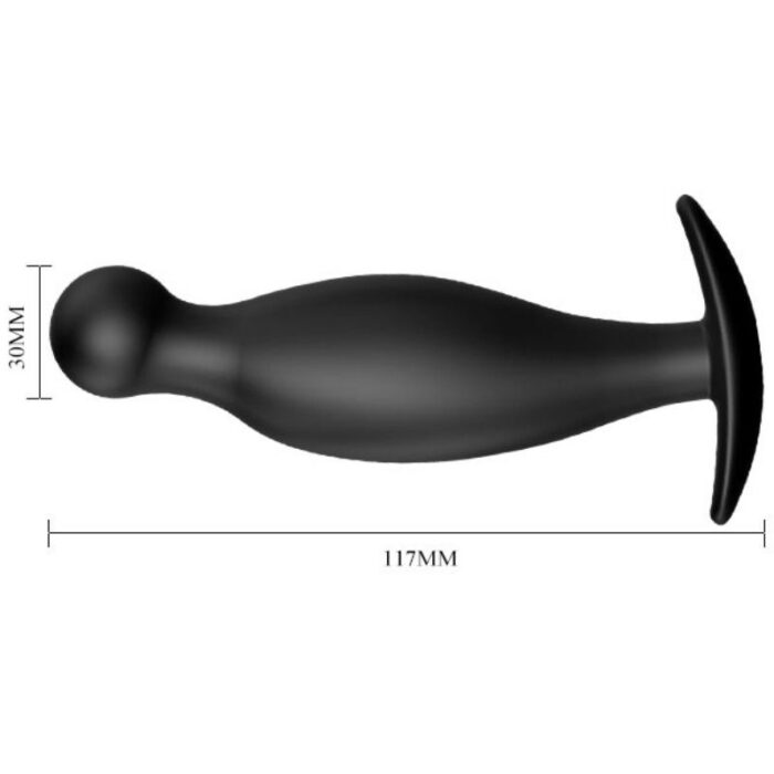 PRETTY LOVE - PLUG ANAL SILICONA 11.7 CM NEGRO - CandyHot - Foto 4