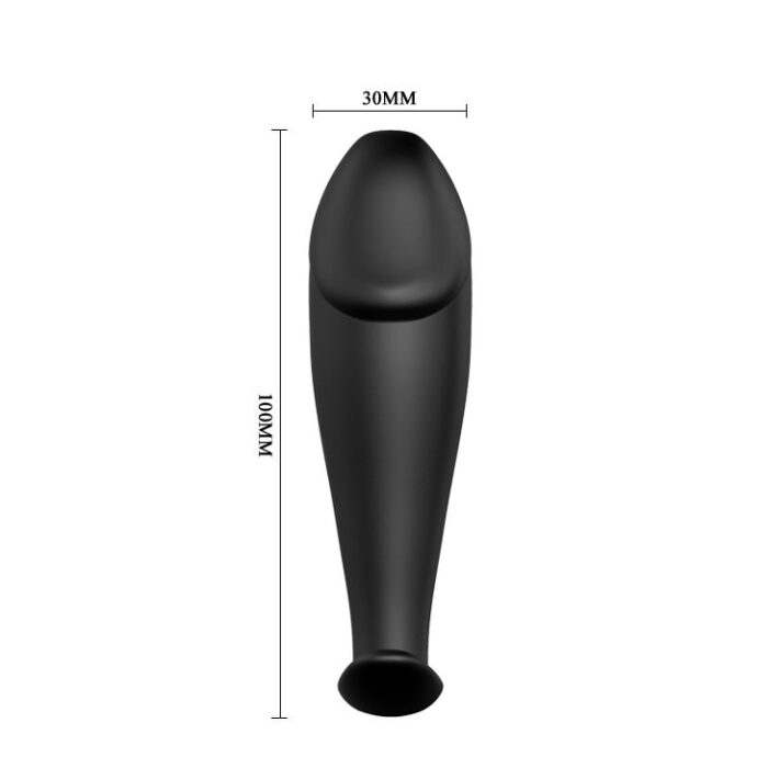 PRETTY LOVE - PLUG ANAL SILICONA FORMA PENE Y 12 MODOS VIBRACIÓN NEGRO - CandyHot - Foto 4