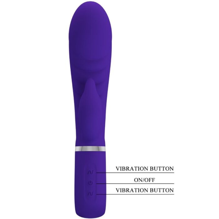 PRETTY LOVE - PRESCOTT VIBRADOR PUNTO G MULTIFUNCIÓN LILA - CandyHot - Foto 6