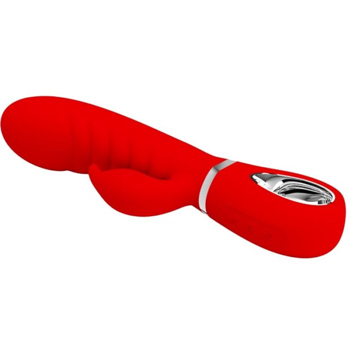 PRETTY LOVE - PRESCOTT VIBRADOR PUNTO G MULTIFUNCIÓN ROJO - CandyHot - Foto 3