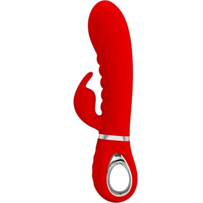 PRETTY LOVE - PRESCOTT VIBRADOR PUNTO G MULTIFUNCIÓN ROJO - CandyHot - Foto 1