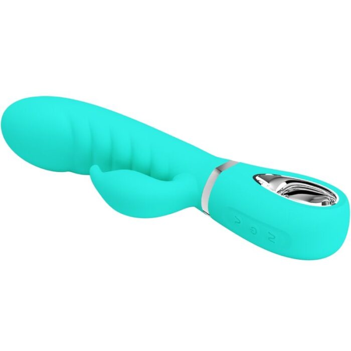 PRETTY LOVE - PRESCOTT VIBRADOR PUNTO G MULTIFUNCIÓN VERDE AGUA - CandyHot - Foto 3