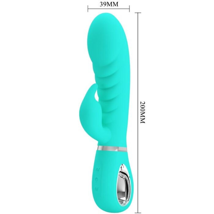 PRETTY LOVE - PRESCOTT VIBRADOR PUNTO G MULTIFUNCIÓN VERDE AGUA - CandyHot - Foto 5