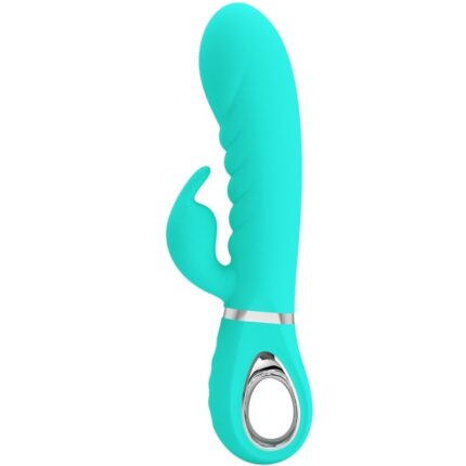 PRETTY LOVE - PRESCOTT VIBRADOR PUNTO G MULTIFUNCIÓN VERDE AGUA - CandyHot - Foto 1