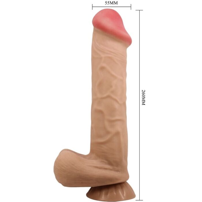 PRETTY LOVE - SLIDING SKIN SERIES DILDO REALÍSTICO CON VENTOSA PIEL DESLIZANTE 26 CM - CandyHot - Foto 6
