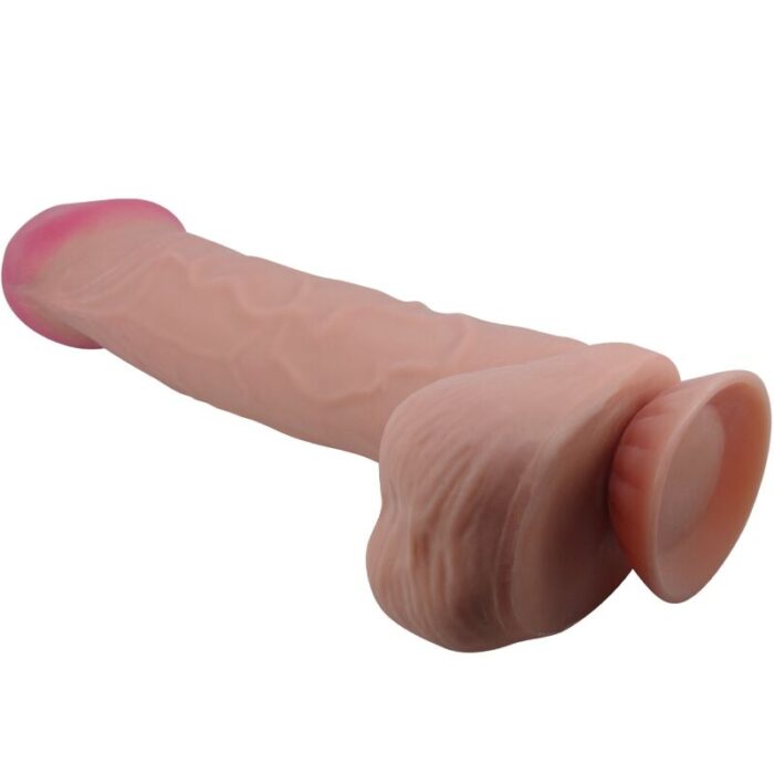 PRETTY LOVE - SLIDING SKIN SERIES DILDO REALÍSTICO CON VENTOSA PIEL DESLIZANTE MORENO 26 CM - CandyHot - Foto 2