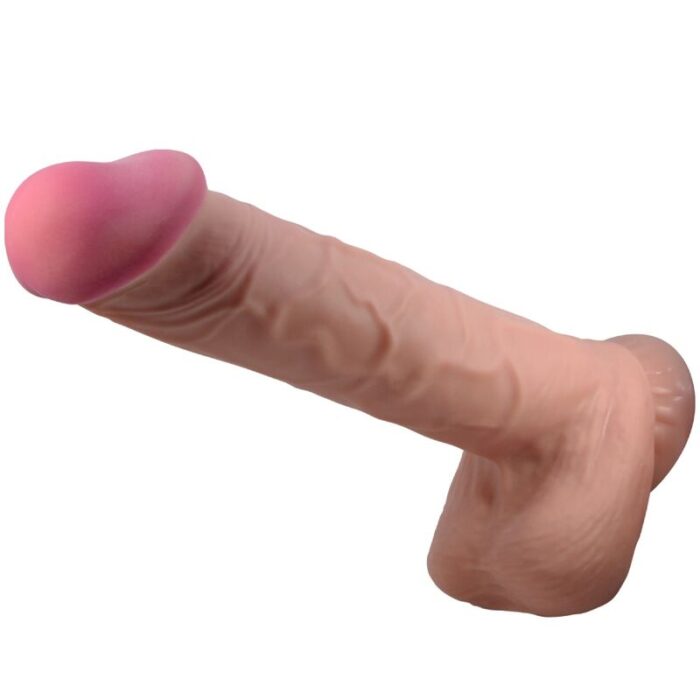 PRETTY LOVE - SLIDING SKIN SERIES DILDO REALÍSTICO CON VENTOSA PIEL DESLIZANTE MORENO 26 CM - CandyHot - Foto 1