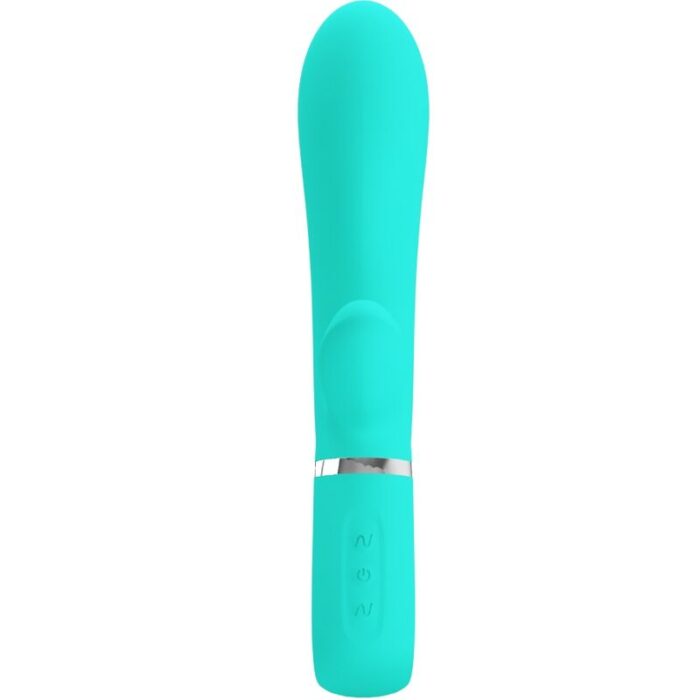 PRETTY LOVE - THOMAS VIBRADOR PUNTO G MULTIFUNCIÓN VERDE AGUA - CandyHot - Foto 2