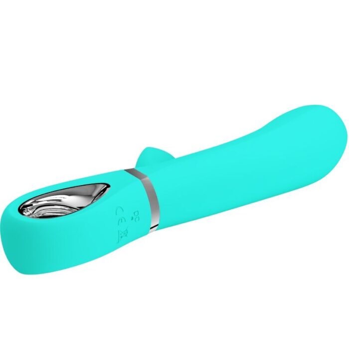PRETTY LOVE - THOMAS VIBRADOR PUNTO G MULTIFUNCIÓN VERDE AGUA - CandyHot - Foto 3