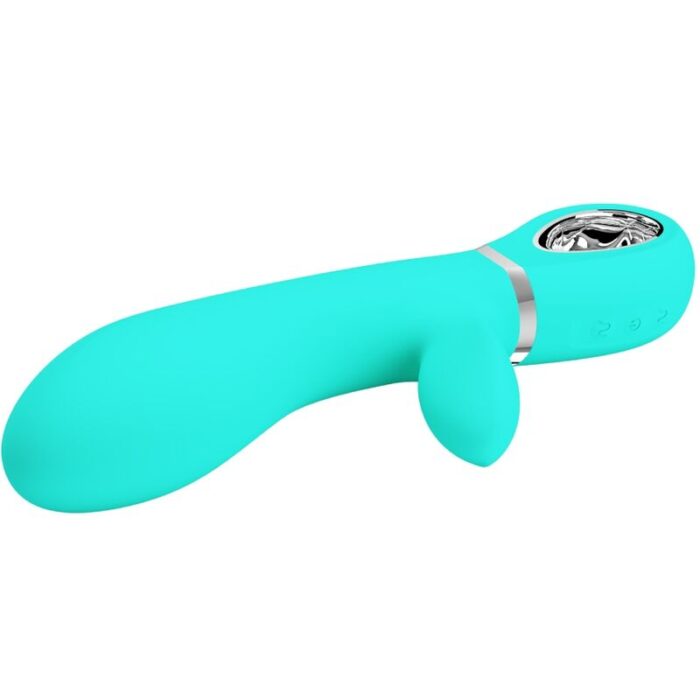 PRETTY LOVE - THOMAS VIBRADOR PUNTO G MULTIFUNCIÓN VERDE AGUA - CandyHot - Foto 4