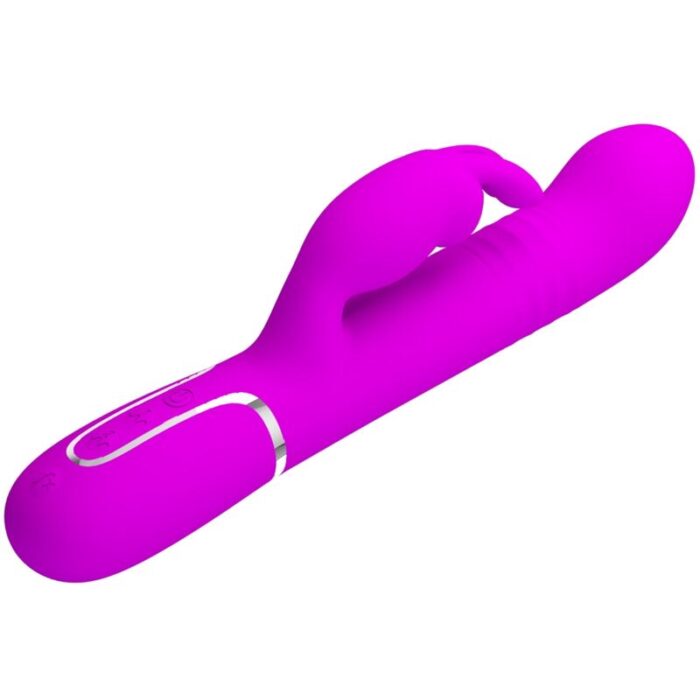 PRETTY LOVE - VIBRADOR COALE RABBIT PERLAS VIOLETA - CandyHot - Foto 4